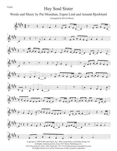 Hey, Soul Sister (arr. Kevin Busse)