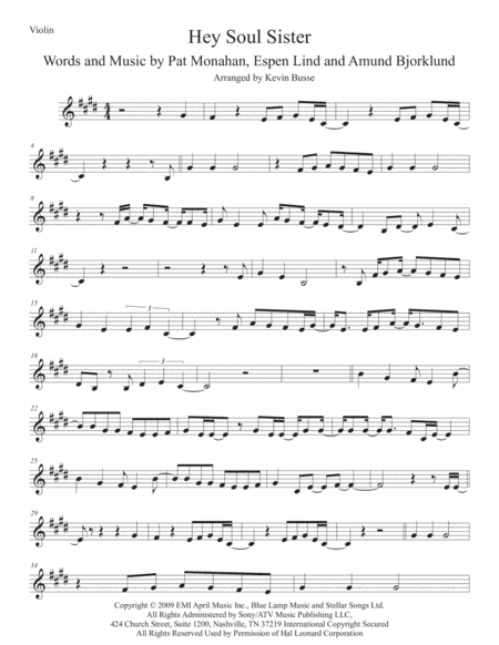 Hey, Soul Sister (arr. Kevin Busse)