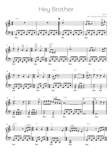 Hey Brother (arr. Martin Kratochwil)