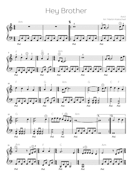 Hey Brother (arr. Martin Kratochwil)