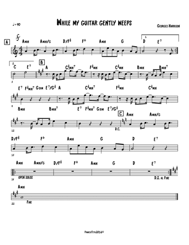 While My Guitar Gently Weeps (arr. Francis Tétu)