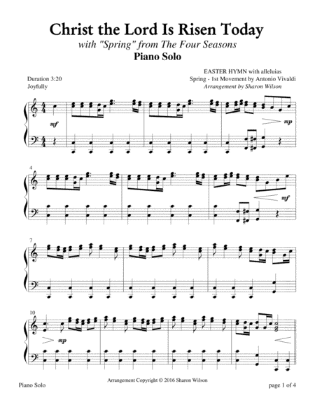 The Four Seasons Hymn Medleys: Christ the Lord Is Risen Today (arr. Sharon Wilson)