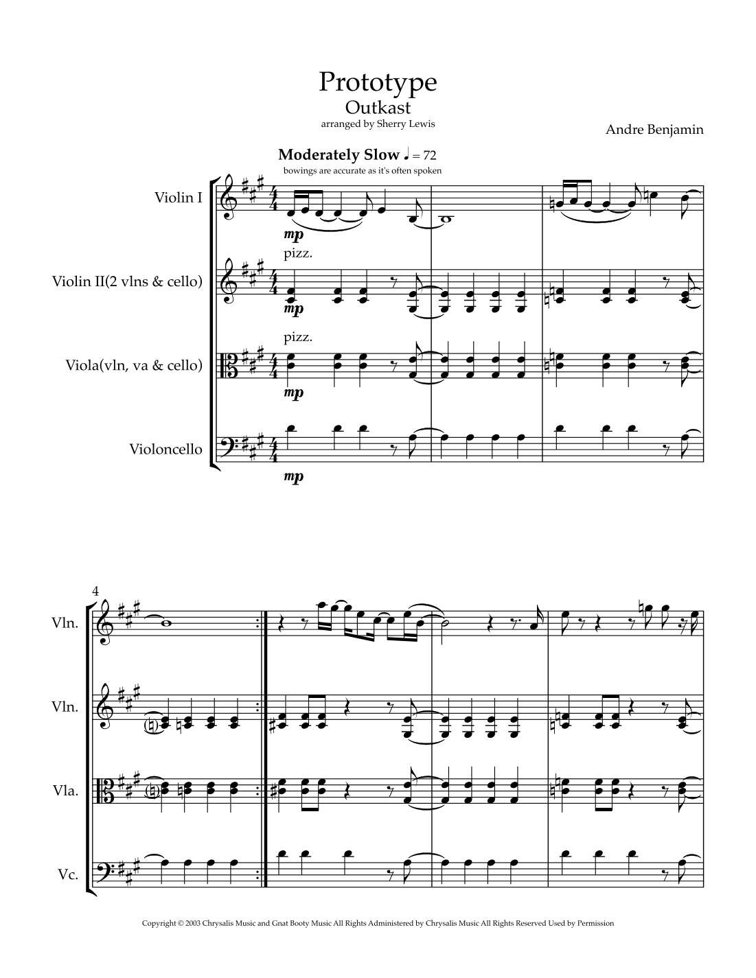 Prototype (arr. Sherry Lewis)