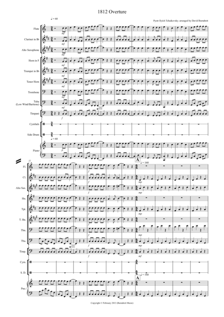 1812 Overture for School Wind Band (arr. David Burndrett)