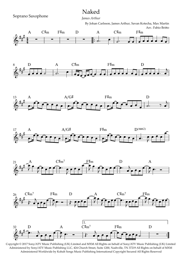Naked (arr. Fabio Britto)