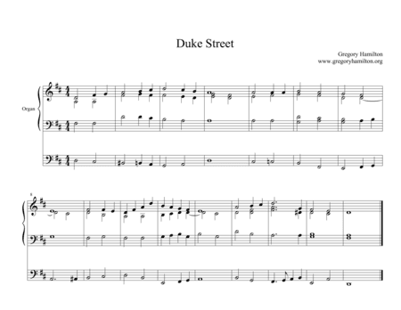 Duke Street - Alternate Harmonization (arr. Gregory Hamilton)