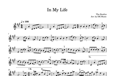 In My Life (arr. DK Music)