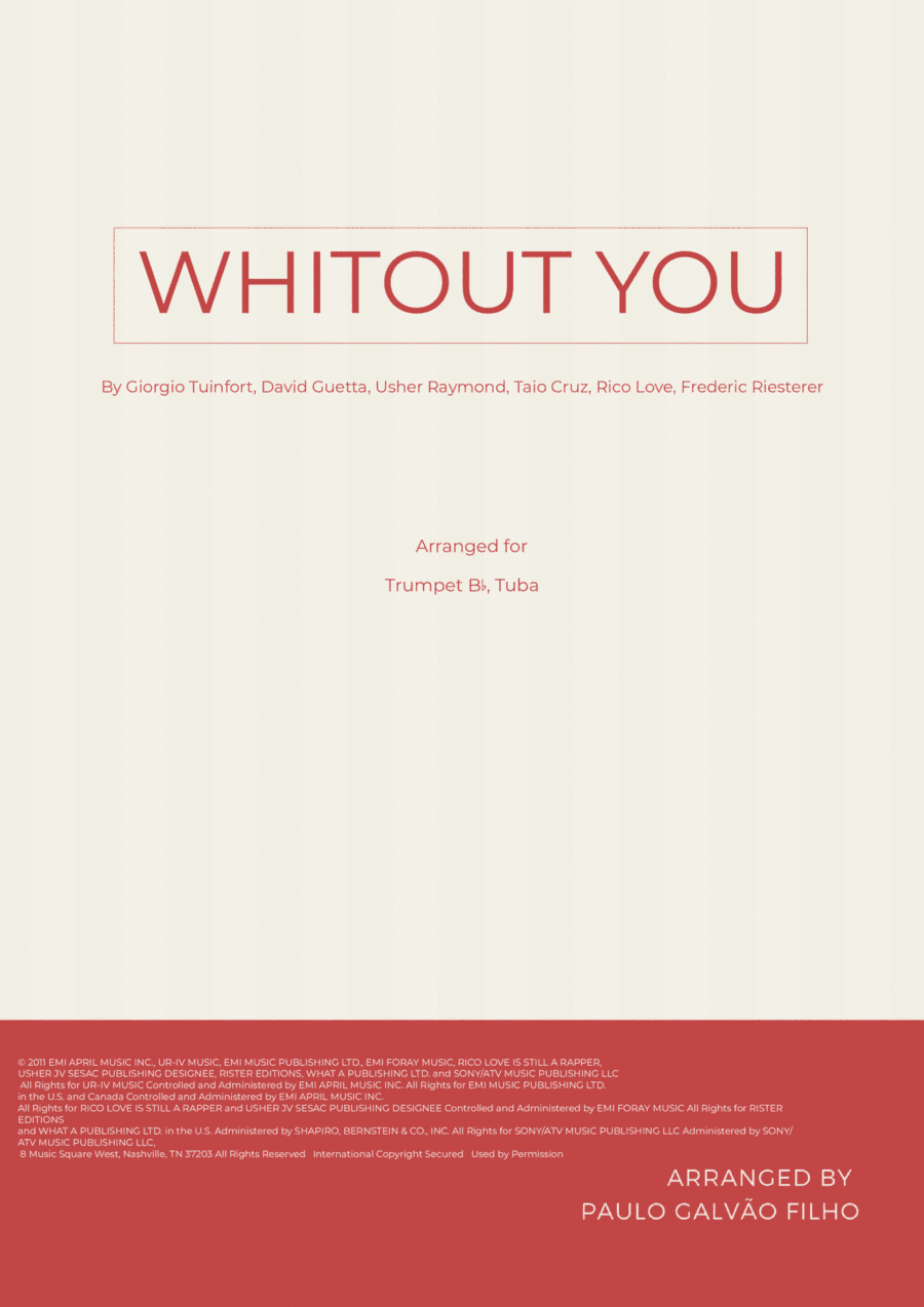 Without You (arr. Paulo Galvao Filho)