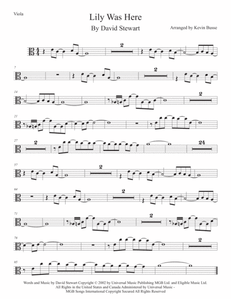 Lily Was Here (arr. Kevin Busse)