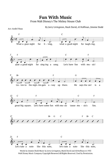 Fun With Music (arr. André Nusa)