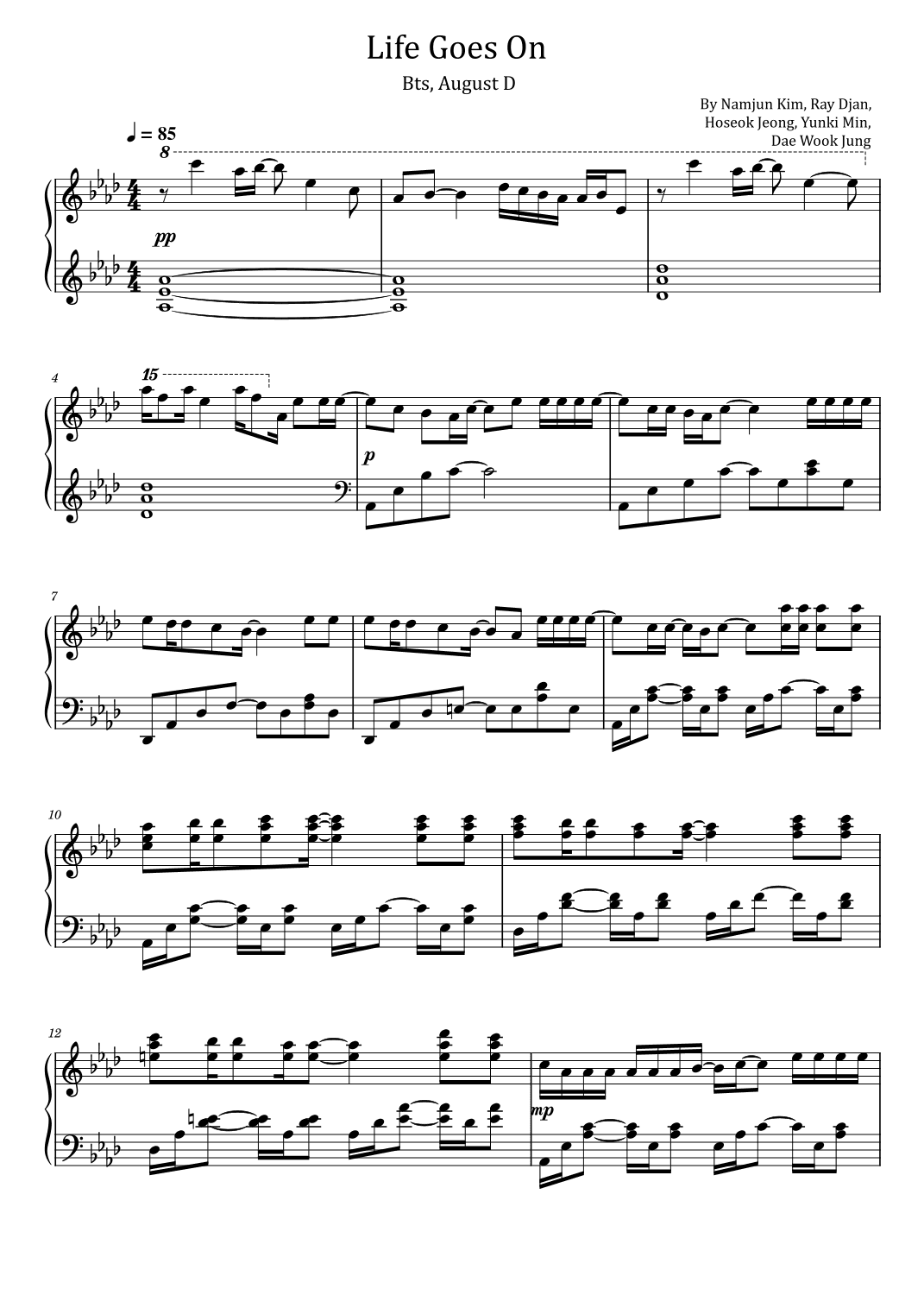 Life Goes On (arr. poon)