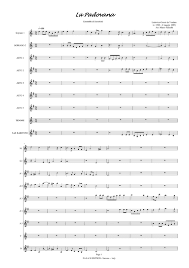La Padovana a 8 voci (arr. Marco Falaschi)