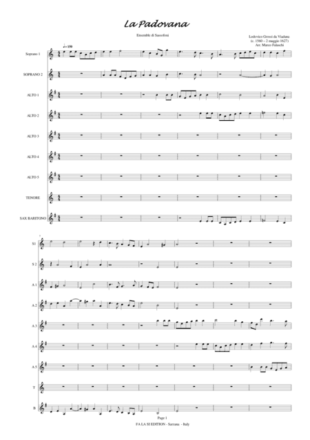 La Padovana a 8 voci (arr. Marco Falaschi)