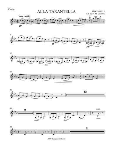 Alla Tarentella (arr. Nick Lacanski)