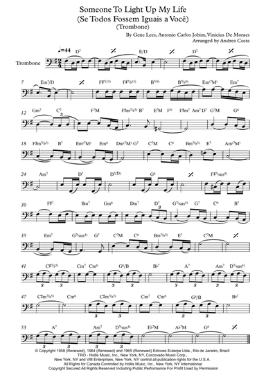 Someone To Light Up My Life (se Todos Fossem Iguais A Voce) (arr. Andrea Costa)