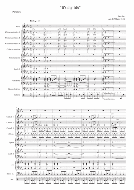 It's My Life (arr. Francesco Paolo Musto)