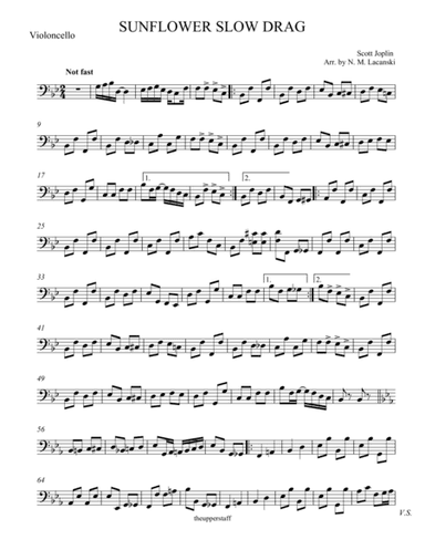 Sunflower Slow Drag (arr. Nick Lacanski)