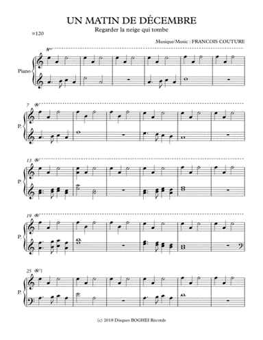 UN MATIN DE DÉCEMBRE - Regarder la neige qui tombe