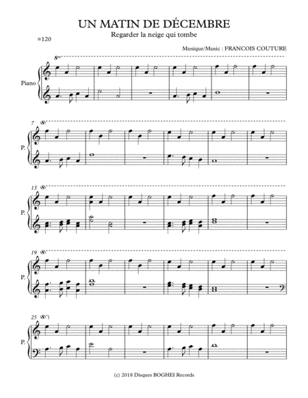 UN MATIN DE DÉCEMBRE - Regarder la neige qui tombe