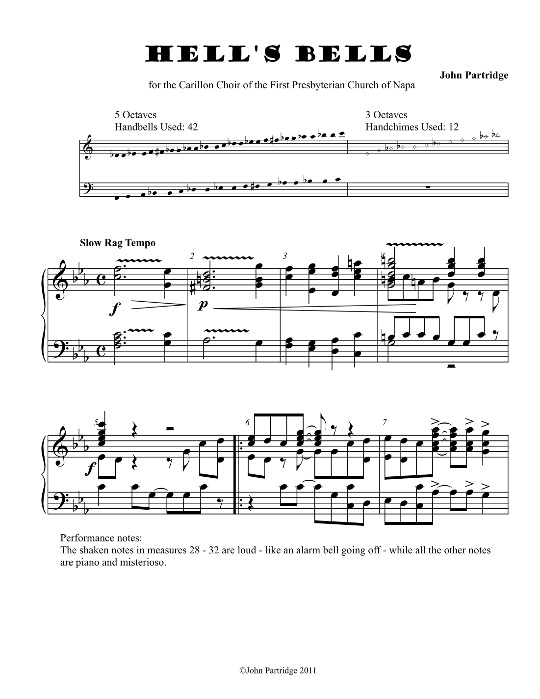 Hell's Bells - a Devilish Rag