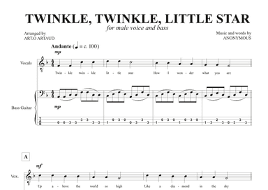 Twinkle Twinkle Little Star (arr. Art.o Artaud)