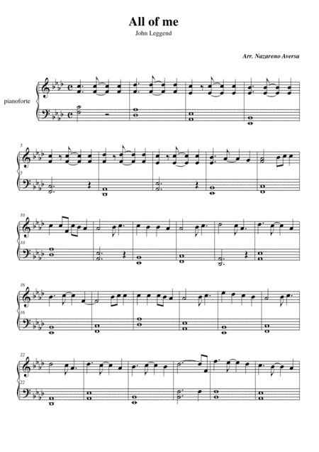All Of Me (arr. Nazareno Aversa)