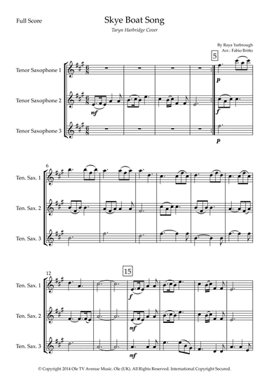 Skye Boat Song (arr. Fabio Britto)