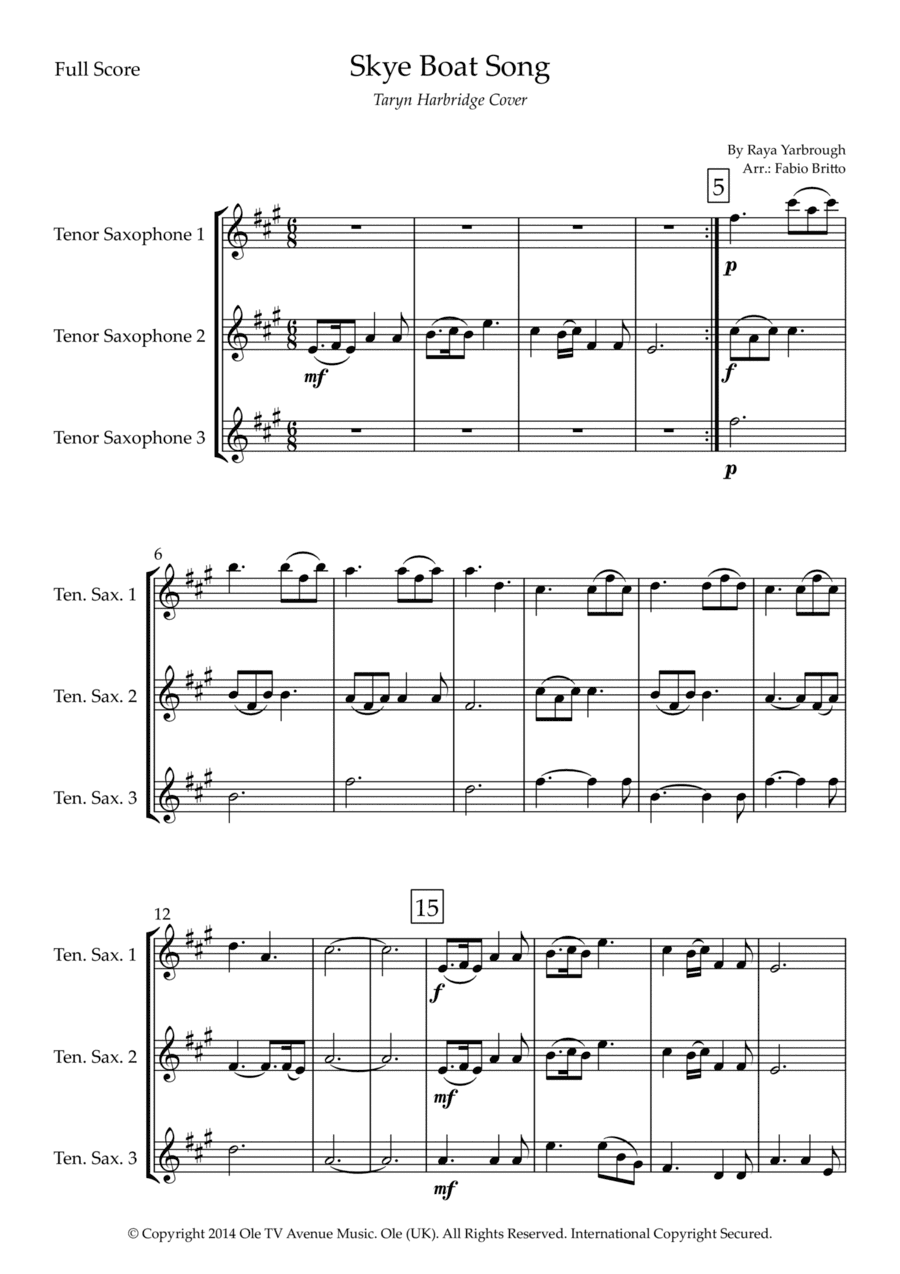 Skye Boat Song (arr. Fabio Britto)
