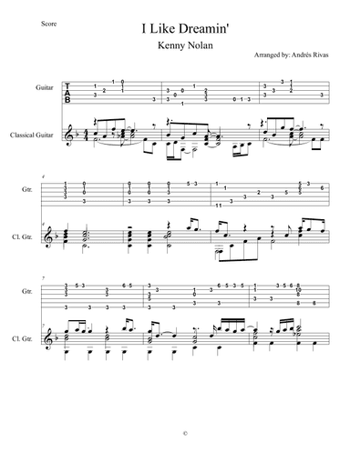 I Like Dreamin' (arr. Andres Rivas)