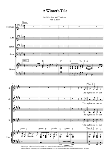 A Winter's Tale (arr. B. Fleet)