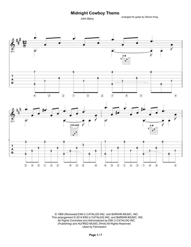 Midnight Cowboy (arr. Steven King)