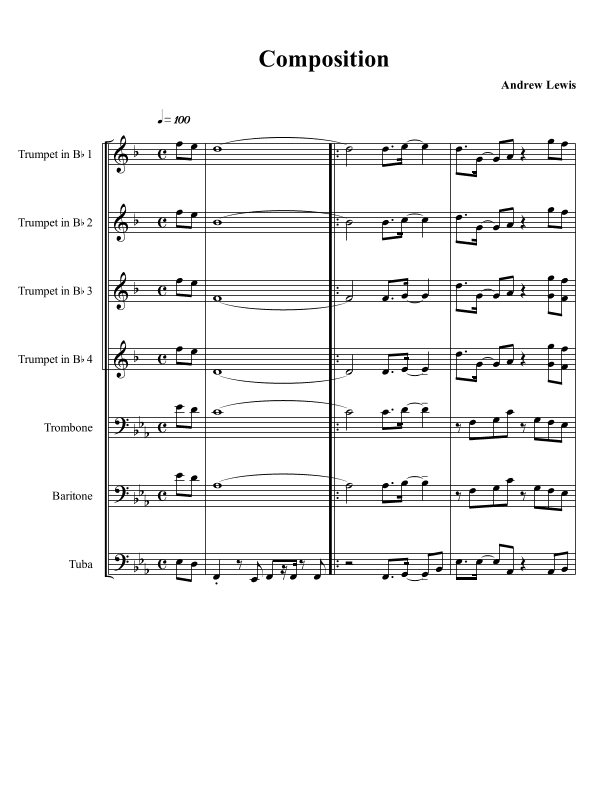 Composition (arr. Andrew Lewis)