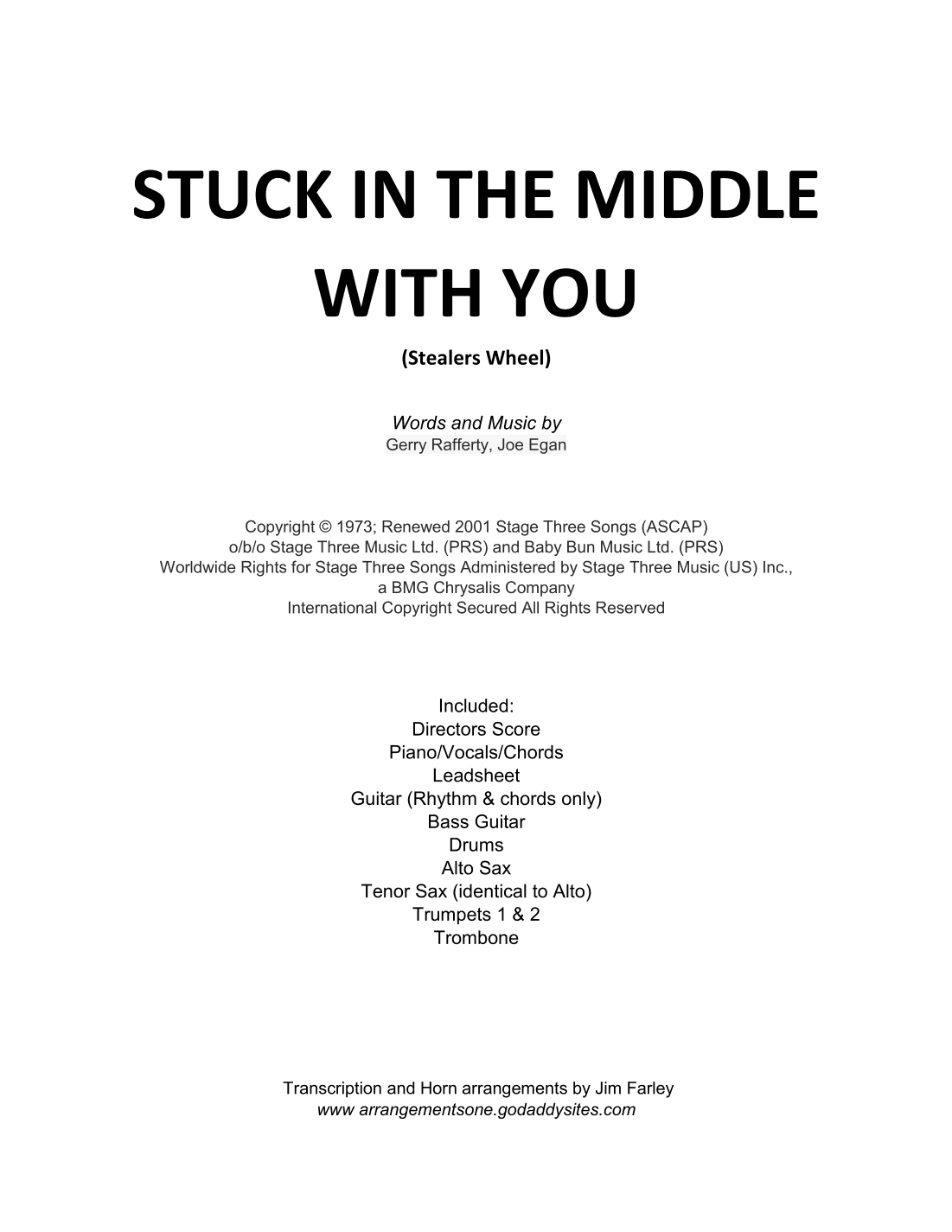 Stuck In The Middle With You (arr. Jim Farley)