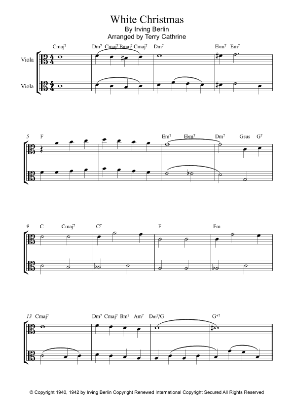 White Christmas (arr. Terry Cathrine)