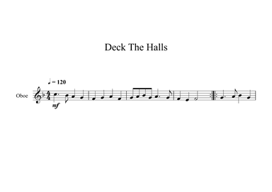 Deck The Halls (Oboe) (arr. Digital Book Music)