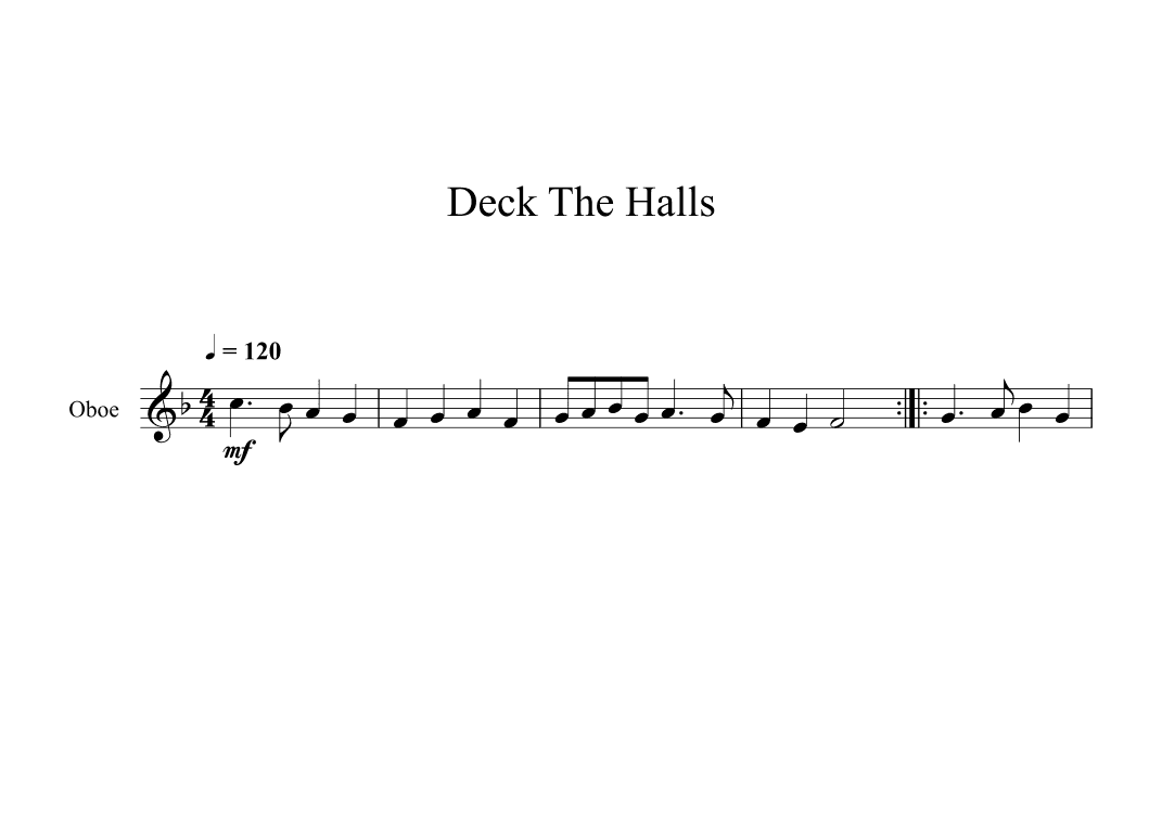 Deck The Halls (Oboe) (arr. Digital Book Music)