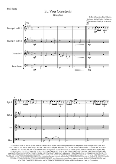 Build My Life (arr. Fabio Britto)