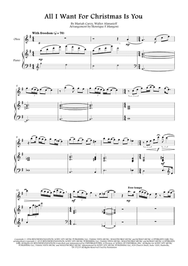 All I Want For Christmas Is You (arr. Henrique F Mangoni)