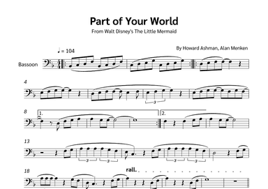 Part Of Your World (arr. Jackson Spindler)