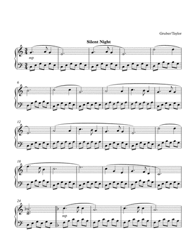 Silent Night (arr. Paul Taylor)