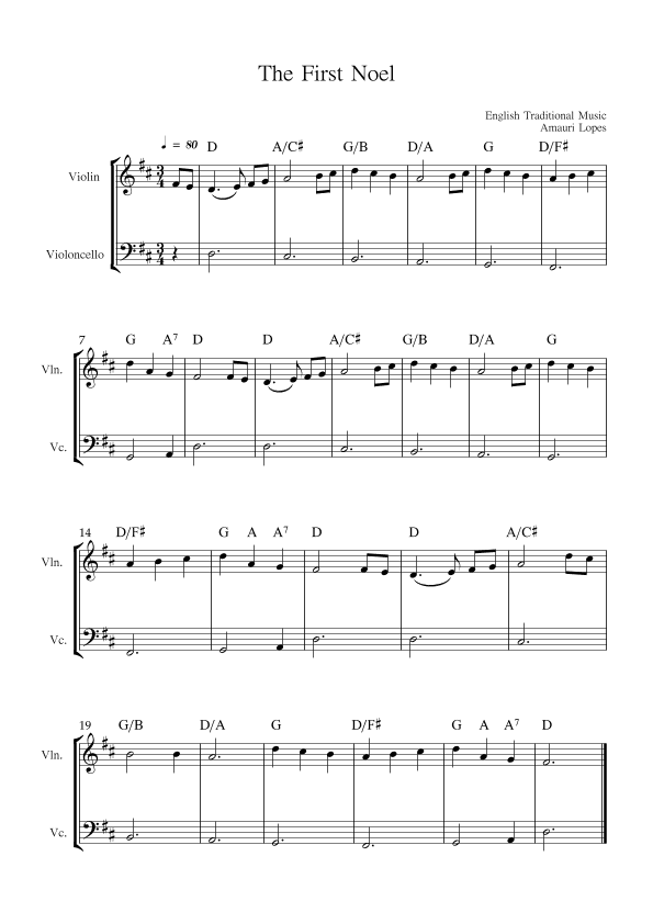 The First Noel (arr. Amauri Lopes)