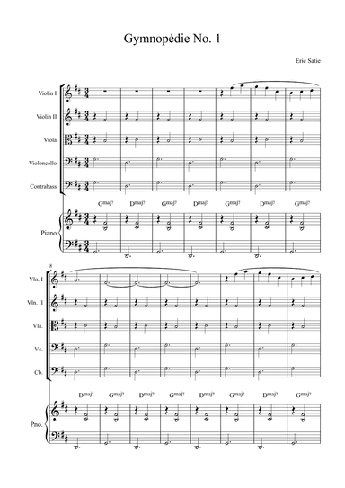 Gymnopédie No. 1 (arr. Alex Nunes Rodrigues)