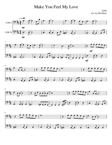 Make You Feel My Love (arr. DK Music)
