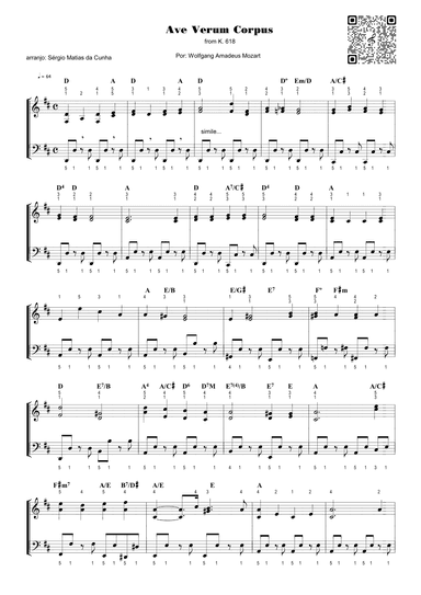 Ave Verum Corpus - from K. 618 (arr. Sérgio Matias da Cunha)