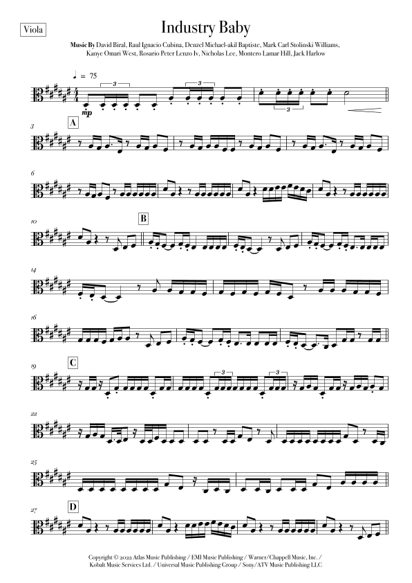 Industry Baby (arr. Rodrigo Nascimento)