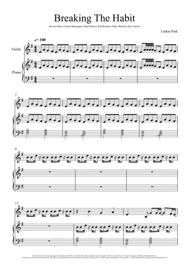 Breaking The Habit (arr. André Laitano)