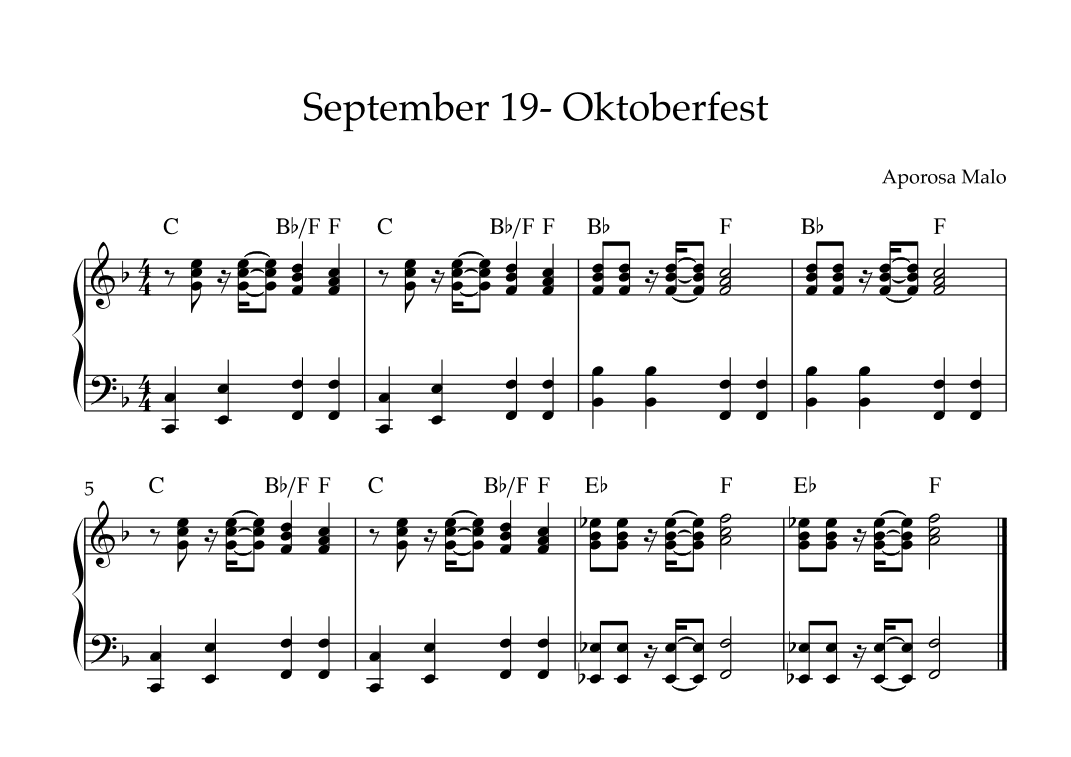 September 19 - Oktoberfest
