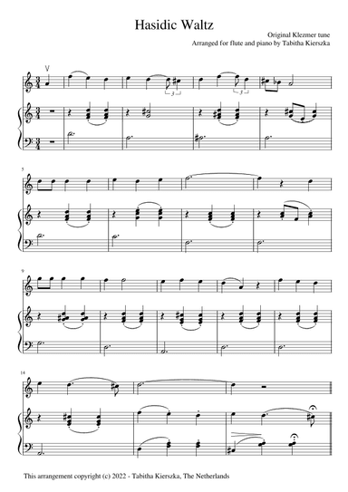 Hasidic Waltz (arr. Tabitha Kierszka)
