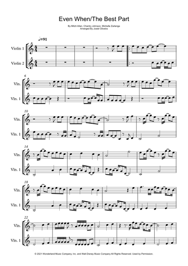 Even When/the Best Part (arr. Josiel Oliveira)