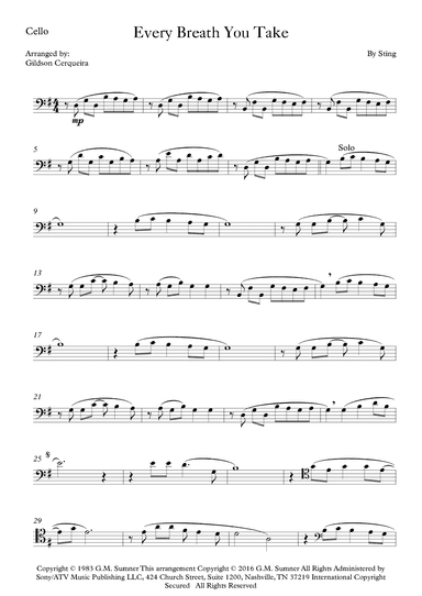 Every Breath You Take (arr. Gildson Cerqueira)